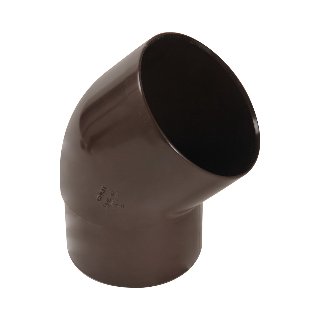 NICOLL Techtan PVC-Ti bocht 45° d80 m/s verjongd bruin