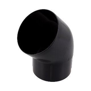 NICOLL Techtan PVC-Ti bocht 45° d80 m/s verjongd zwart