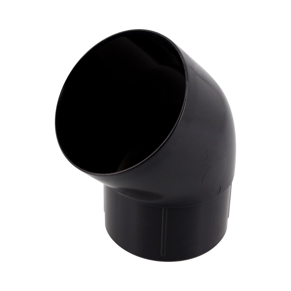 NICOLL Techtan PVC-Ti bocht 45° d80 m/s verjongd zwart
