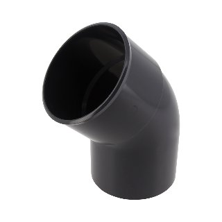 NICOLL Techtan PVC-Ti bocht 45° d80 m/s antraciet