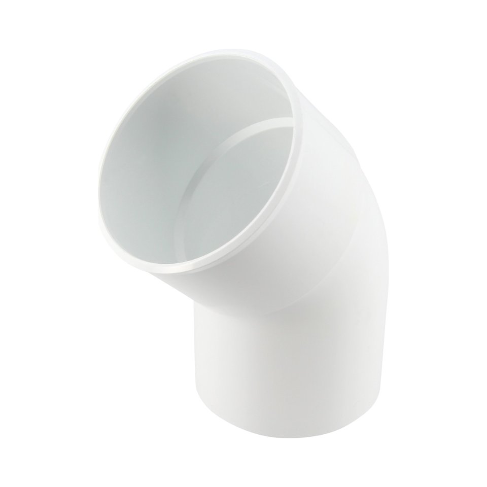 NICOLL Techtan PVC-Ti bocht 45° d80 m/s wit