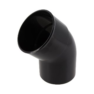 NICOLL Techtan PVC-Ti bocht 45° d80 m/s zwart