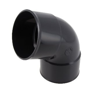 NICOLL Techtan PVC-Ti bocht 67,5° d80 m/m antraciet
