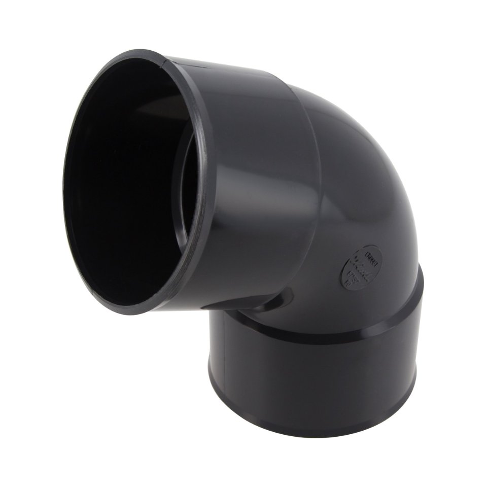 NICOLL Techtan PVC-Ti bocht 67,5° d80 m/m antraciet