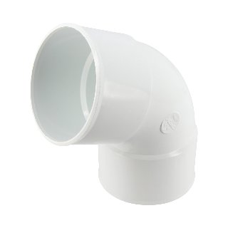 NICOLL Techtan PVC-Ti bocht 67,5° d80 m/m wit