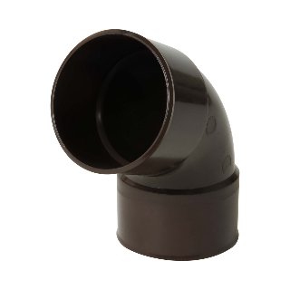NICOLL Techtan PVC-Ti bocht 67,5° d80 m/m bruin