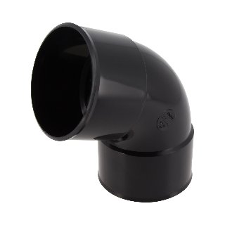 NICOLL Techtan PVC-Ti bocht 67,5° d80 m/m zwart