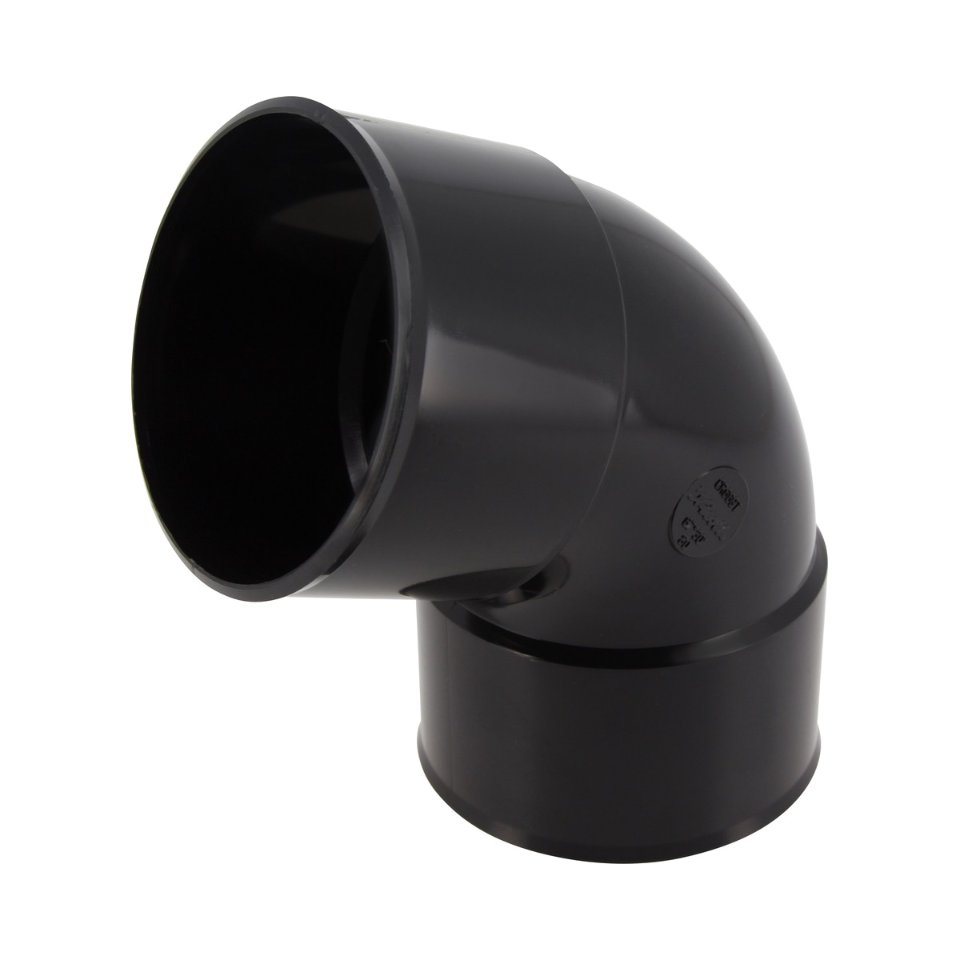 NICOLL Techtan PVC-Ti bocht 67,5° d80 m/m zwart