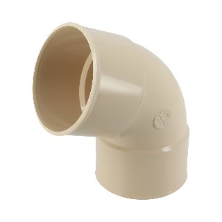 NICOLL Techtan PVC-Ti bocht 67,5° d80 m/m beige