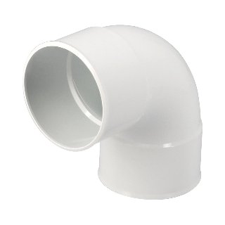 NICOLL Techtan PVC-Ti bocht 87,5° d80 m/m wit