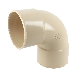 NICOLL Techtan PVC-Ti bocht 87,5° d80 m/m beige