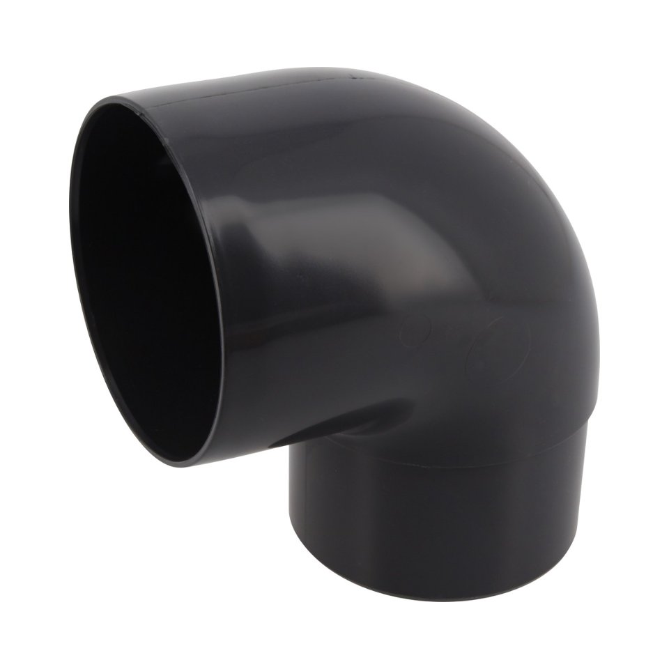 NICOLL Techtan PVC-Ti bocht 87,5° d80 m/s verjongd antraciet