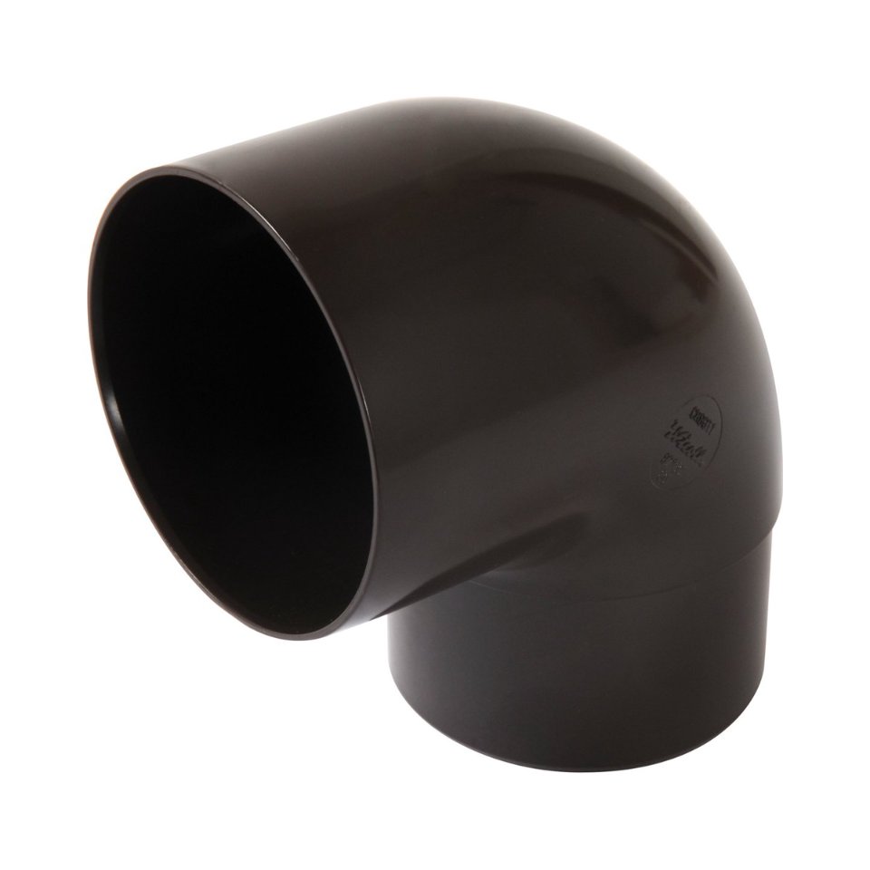 NICOLL Techtan PVC-Ti bocht 87,5° d80 m/s verjongd bruin