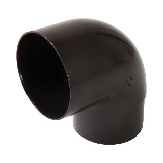 NICOLL Techtan PVC-Ti bocht 87,5° d80 m/s verjongd bruin