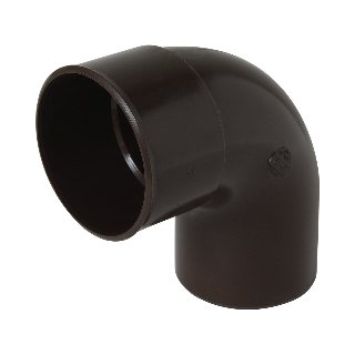 NICOLL Techtan PVC-Ti bocht 87,5° d80 m/s bruin