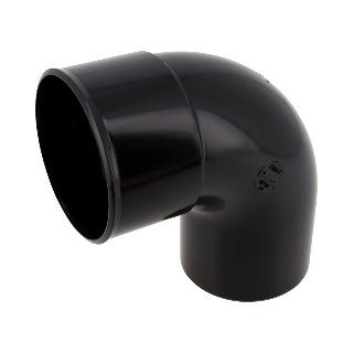 NICOLL Techtan PVC-Ti bocht 87,5° d80 m/s zwart