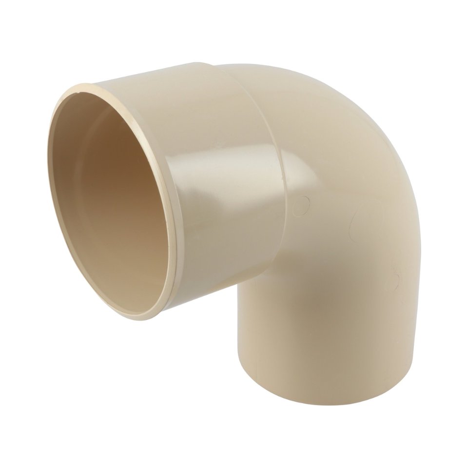 NICOLL Techtan PVC-Ti bocht 87,5° d80 m/s beige