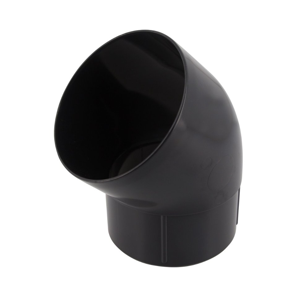 NICOLL Techtan PVC-Ti bocht 45° d100 m/s verjongd antraciet