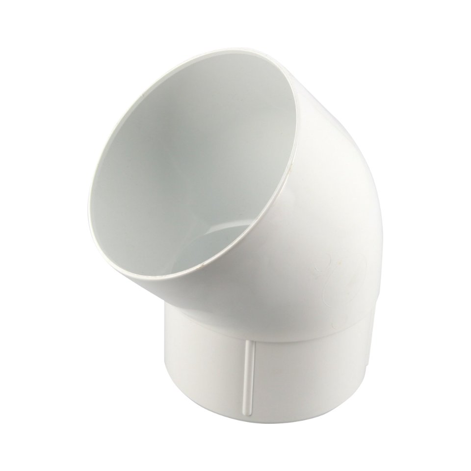 NICOLL Techtan PVC-Ti bocht 45° d100 m/s verjongd wit