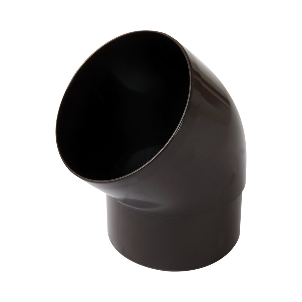 NICOLL Techtan PVC-Ti bocht 45° d100 m/s verjongd bruin
