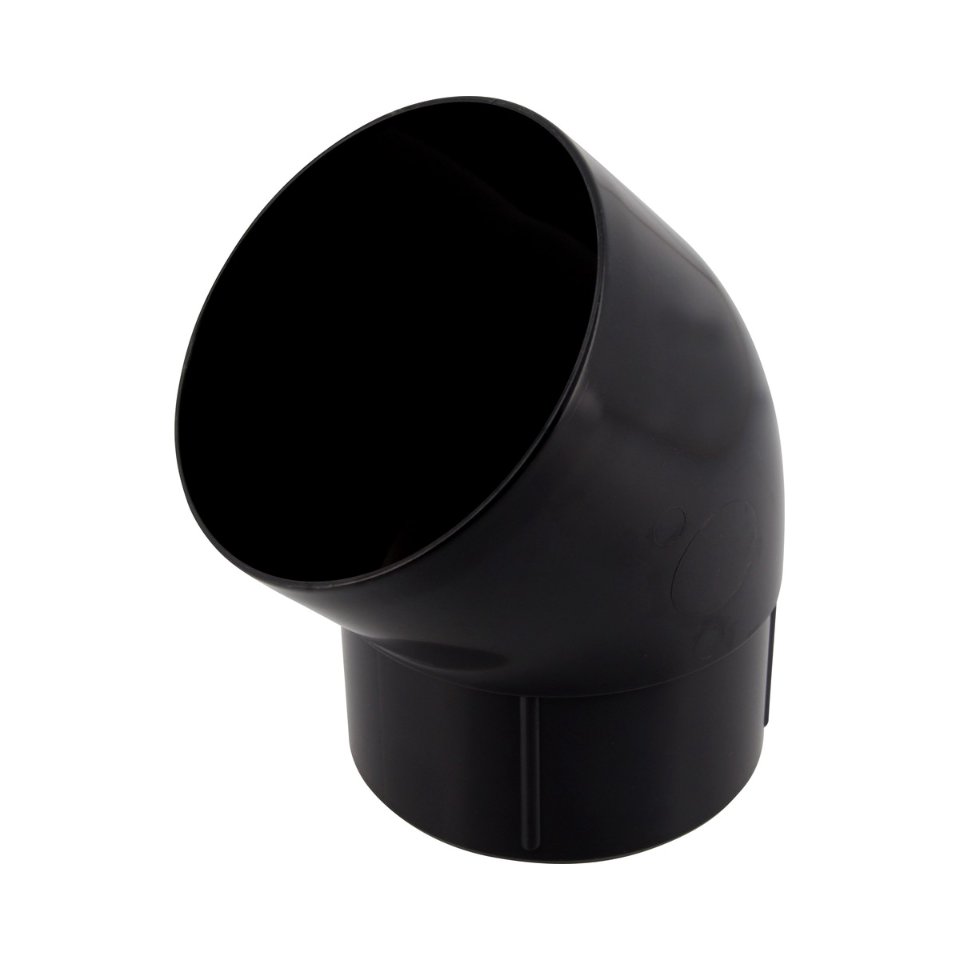 NICOLL Techtan PVC-Ti bocht 45° d100 m/s verjongd zwart