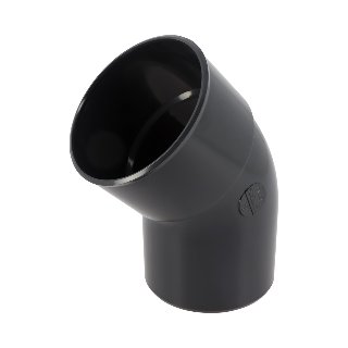 NICOLL Techtan PVC-Ti bocht 45° d100 m/s antraciet