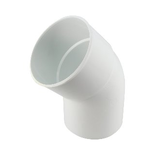 NICOLL Techtan PVC-Ti bocht 45° d100 m/s wit