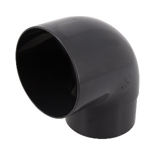 NICOLL Techtan PVC-Ti bocht 87,5° d100 m/s verjongd antracie