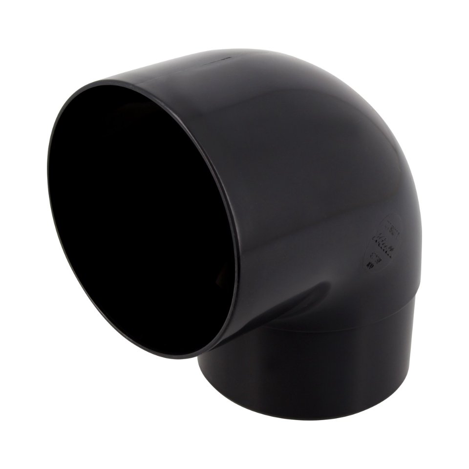 NICOLL Techtan PVC-Ti bocht 87,5° d100 m/s verjongd zwart
