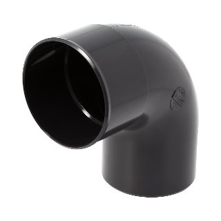 NICOLL Techtan PVC-Ti bocht 87,5° d100 m/s antraciet