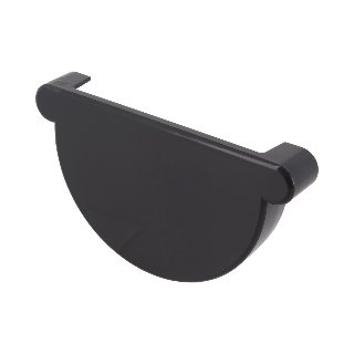 NICOLL Techtan LG25 PVC-Ti eindstuk goot antraciet