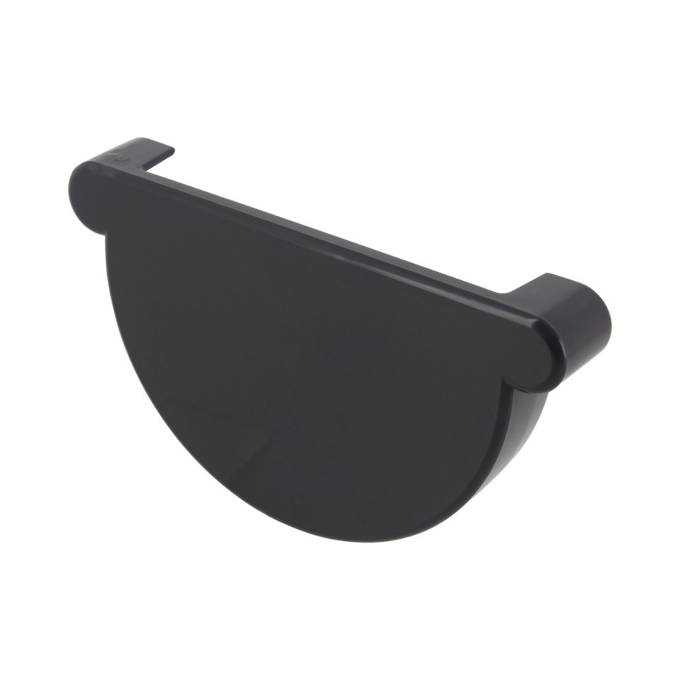 NICOLL Techtan LG25 PVC-Ti eindstuk goot antraciet