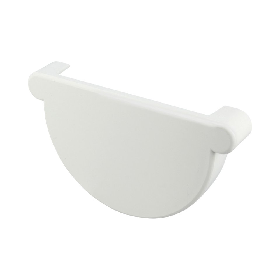 NICOLL Techtan LG25 PVC-Ti eindstuk goot wit