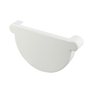 NICOLL Techtan LG25 PVC-Ti eindstuk goot wit