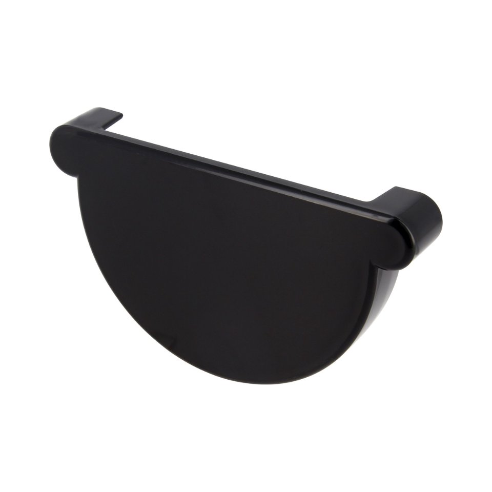 NICOLL Techtan LG25 PVC-Ti eindstuk goot zwart