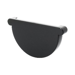 NICOLL Techtan LG33 PVC-Ti eindstuk goot antraciet
