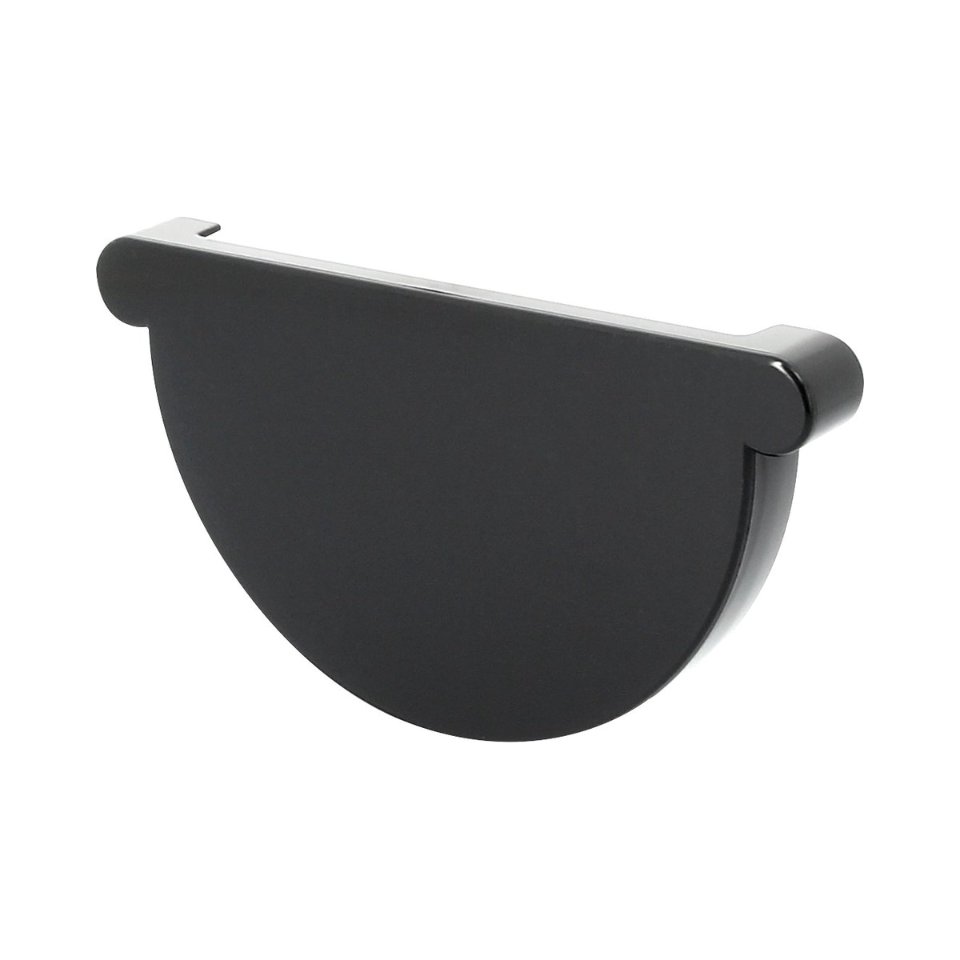 NICOLL Techtan LG33 PVC-Ti eindstuk goot antraciet