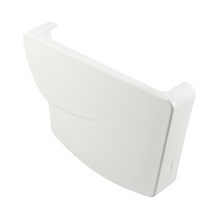NICOLL Techtan Ovation LG28 PVC-Ti eindstuk goot rechts wit