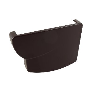 NICOLL Techtan Ovation LG28 PVC-Ti eindstuk goot rechts brui