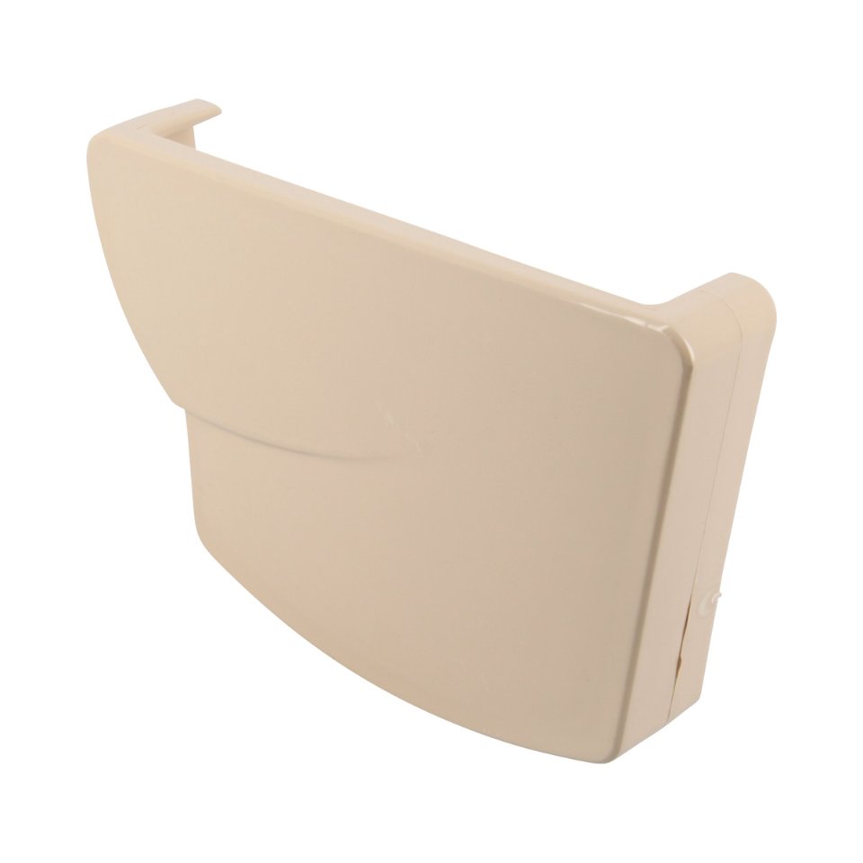 NICOLL Techtan Ovation LG28 PVC-Ti eindstuk goot rechts beig