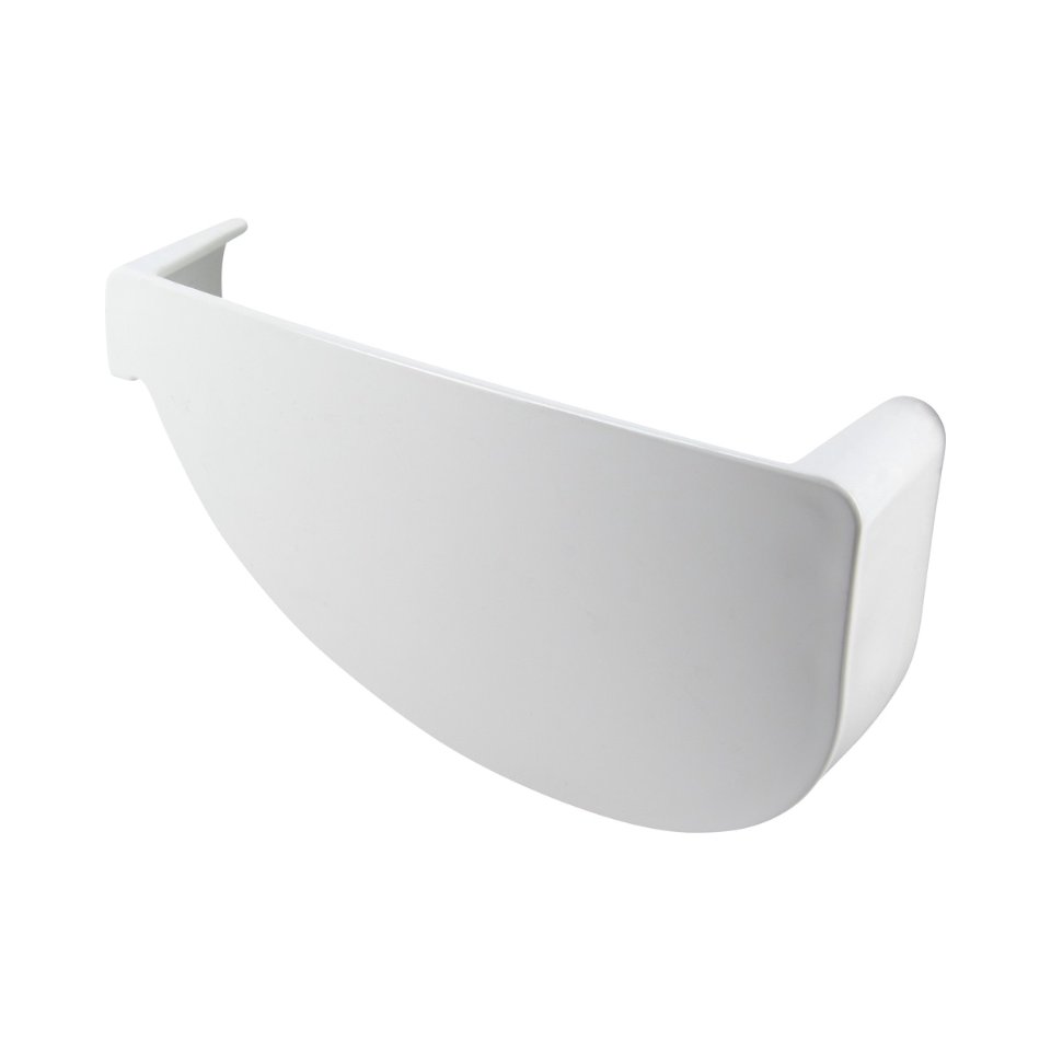 NICOLL Techtan Vodalis LG29 PVC-Ti eindstuk goot rechts wit