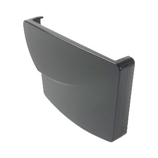 NICOLL Techtan Ovation LG38 PVC-Ti eindstuk goot rechts antr