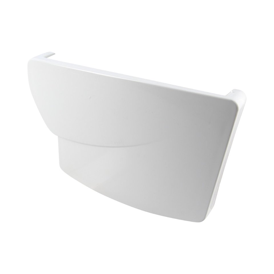 NICOLL Techtan Ovation LG38 PVC-Ti eindstuk goot rechts wit