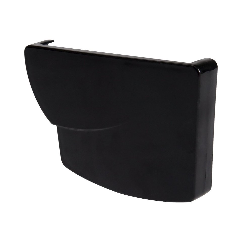 NICOLL Techtan Ovation LG38 PVC-Ti eindstuk goot rechts zwar