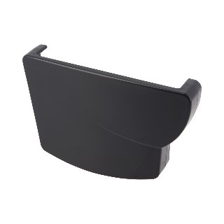 NICOLL Techtan Ovation LG28 PVC-Ti eindstuk goot links antra