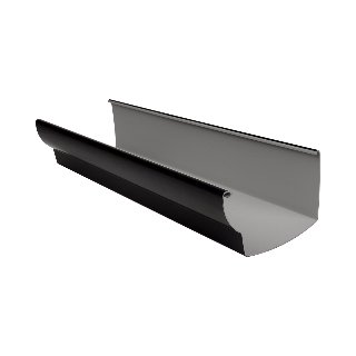NICOLL Techtan Ovation LG38 PVC-Ti dakgoot L= 4m zwart