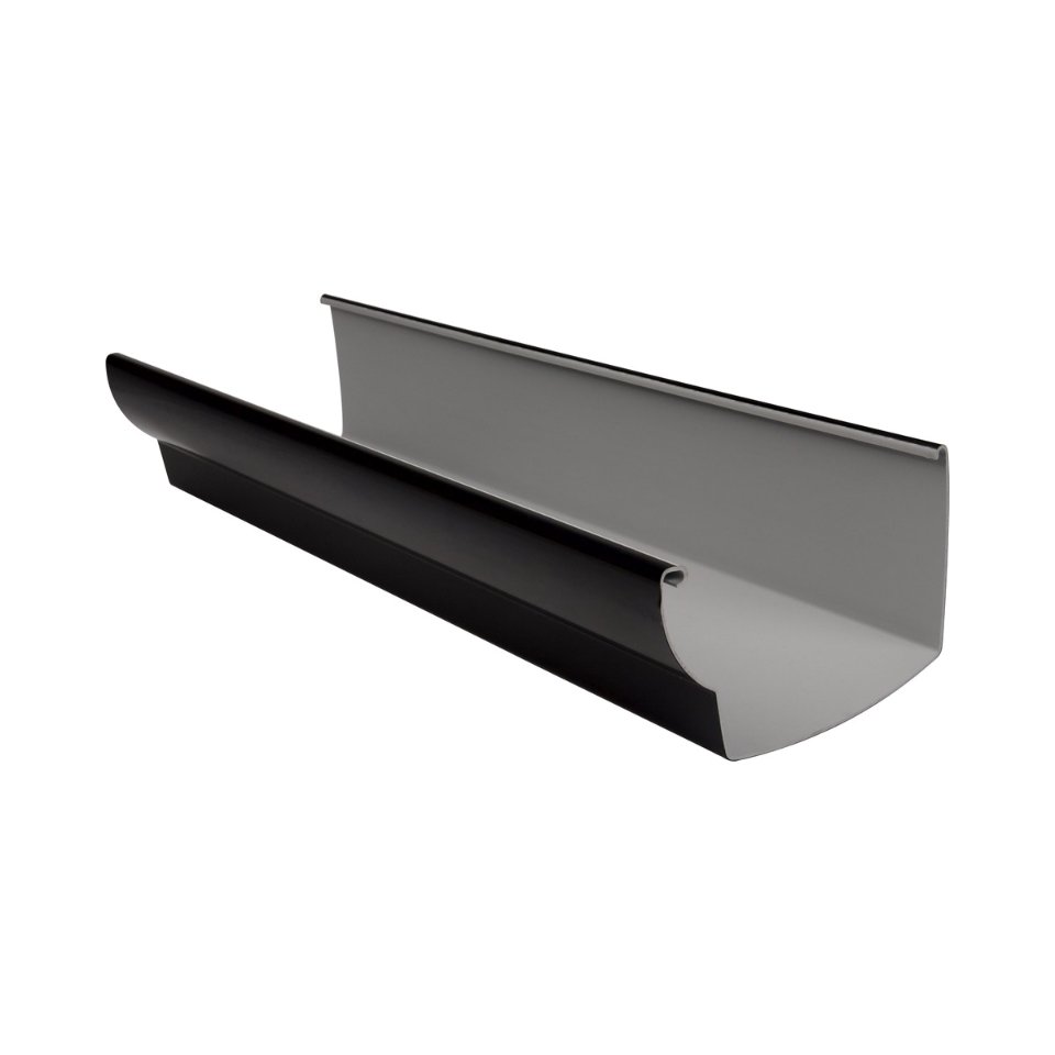 NICOLL Techtan Ovation LG38 PVC-Ti dakgoot L= 4m zwart