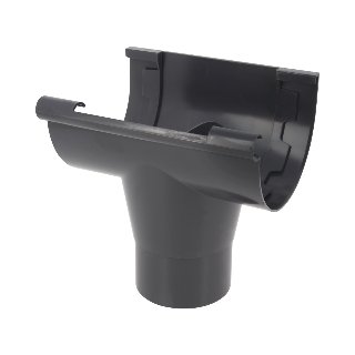 NICOLL Techtan LG25 PVC-Ti centraaluitloop d80 antraciet