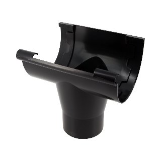 NICOLL Techtan LG25 PVC-Ti centraaluitloop d80 zwart