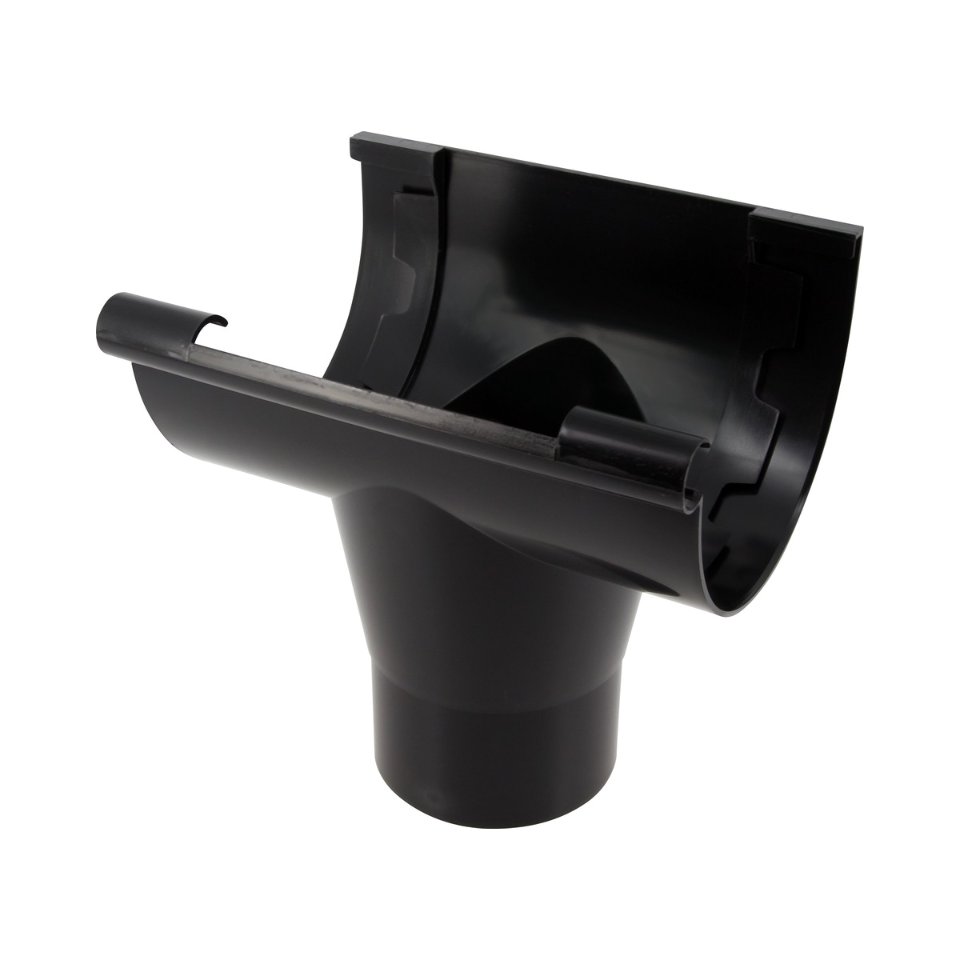 NICOLL Techtan LG25 PVC-Ti centraaluitloop d80 zwart